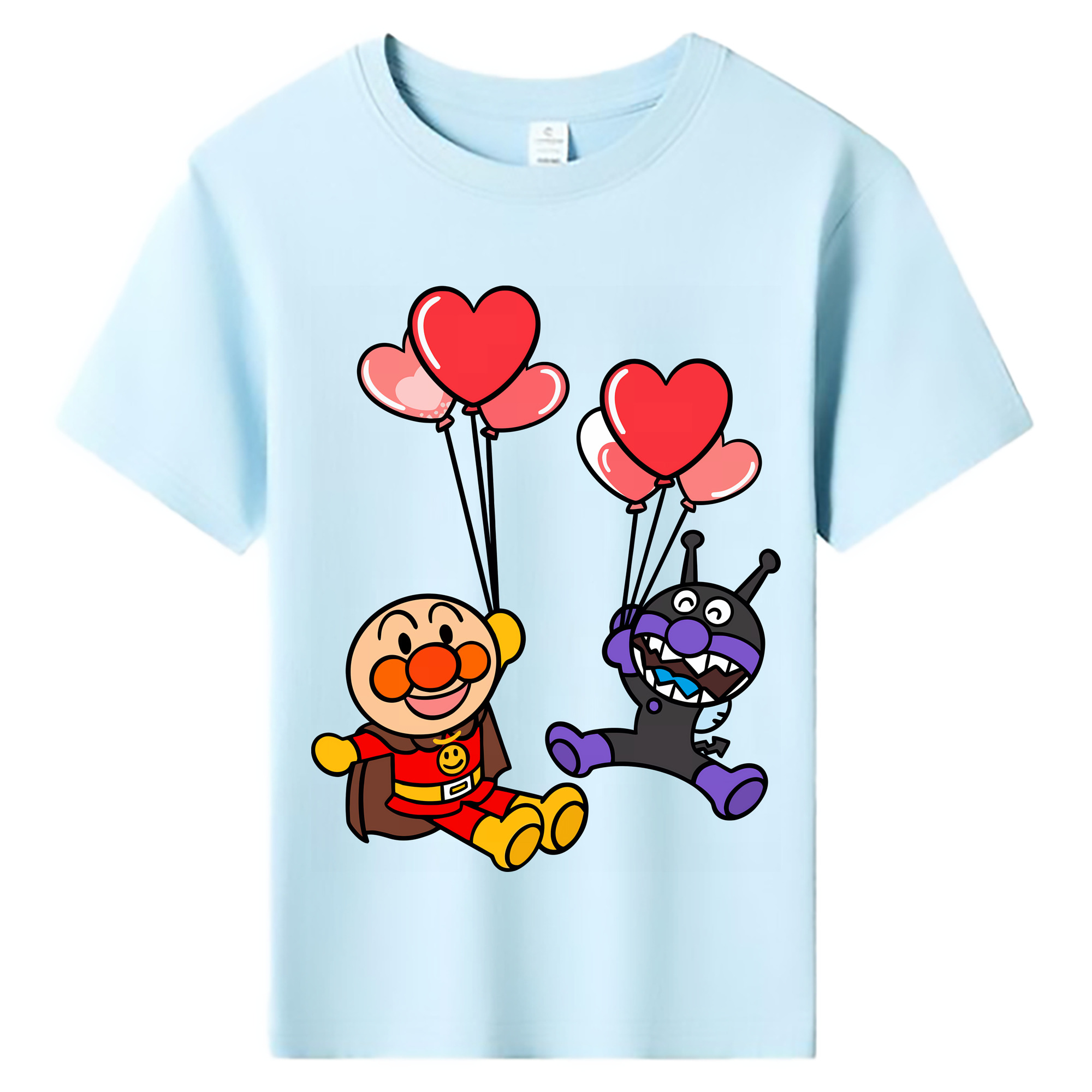 （画像用） アンパンマン Anpanman 綿100％キッズTシャツ（フロントプリント）